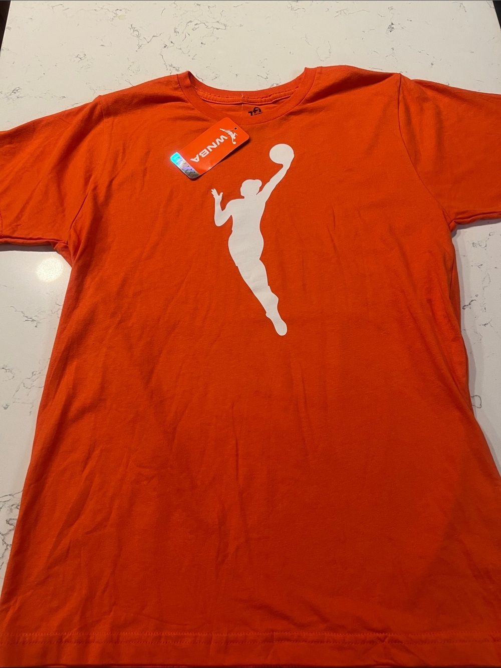 NBA Orange Short Sleeve Logo Tee